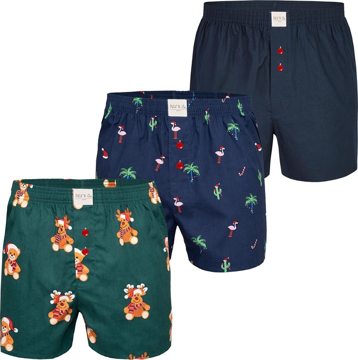 Produktbild Phil & Co. Berlin Boxer Chrstimas Boxer 3er Pack (XXL, 3er Pack)