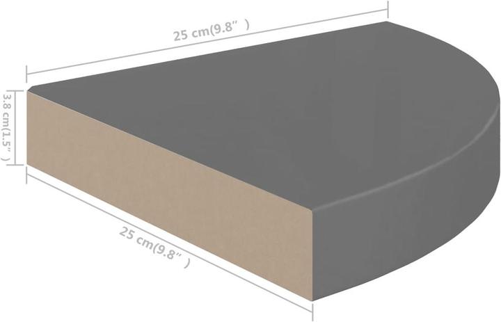 Immagine prodotto vidaXL Wandregal (25 x 25 x 3.80 cm)