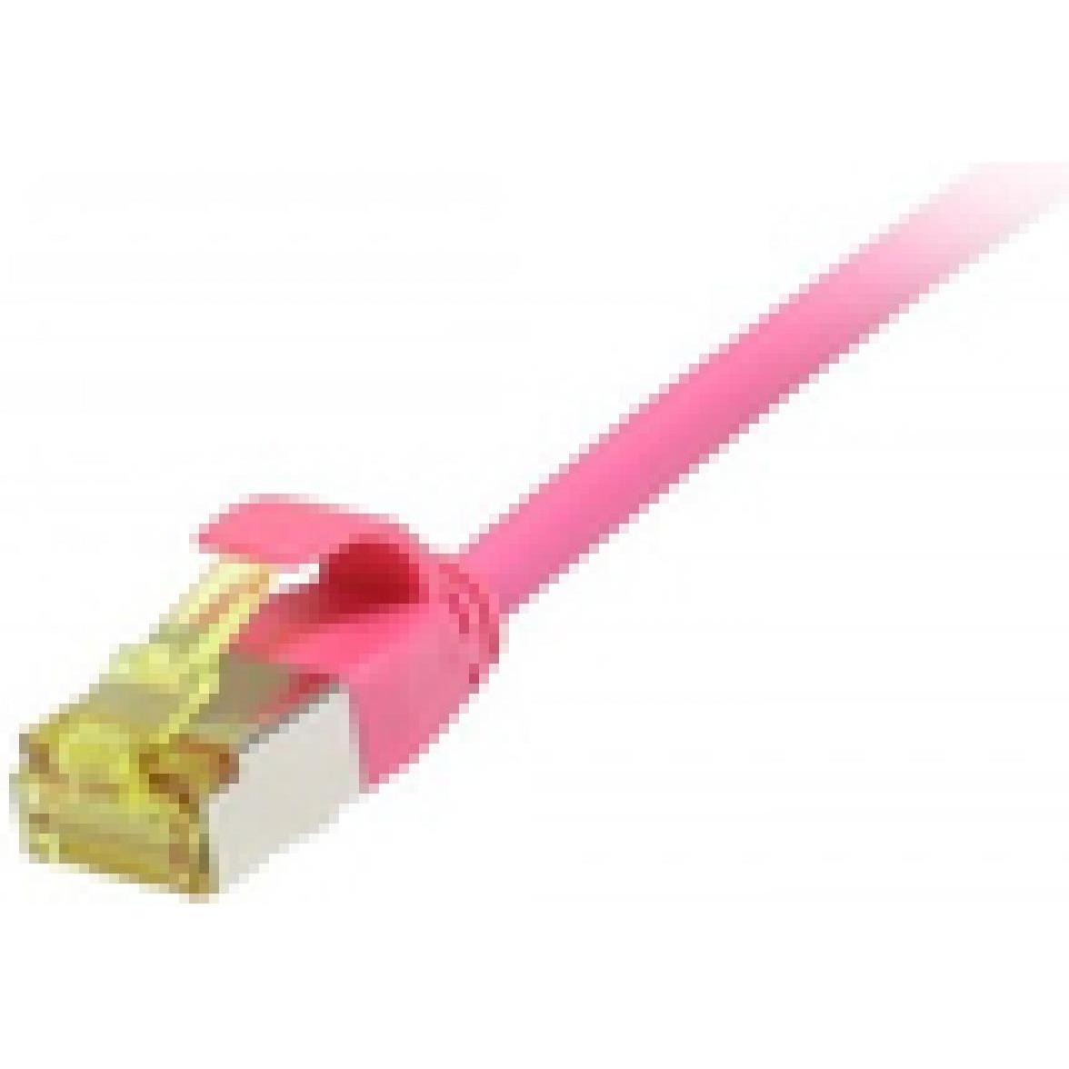 Synergy 21 Patchkabel RJ45, CAT6A 500Mhz, 5m, magenta, UFTP, slimline rund d3,8mm, TPELSZHS (U/FTP, CAT6a, 5 m), Netzwer...