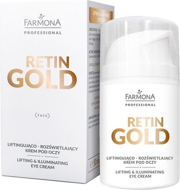Produktbild Farmona Professionelle Retin Gold Lifting und Illuminierende Unteraugencreme 50ml (Augenpflege Crème, 50 ml, Tag)
