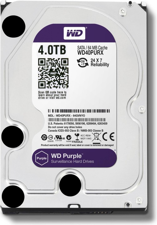 Actual product image WD Purple (18 TB, 3.5", CMR)