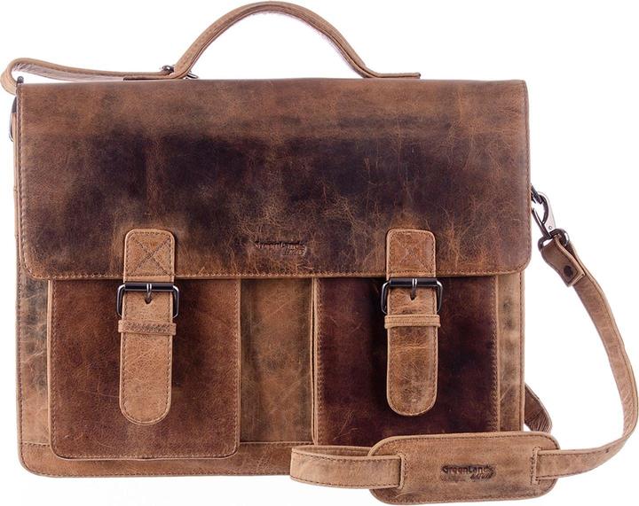 Actual product image Greenland Nature Montana briefcase leather 40 cm