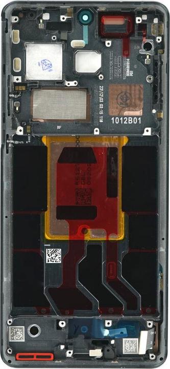 Actual product image OEM Display + frame for OnePlus 12 black (Display, OnePlus 12)