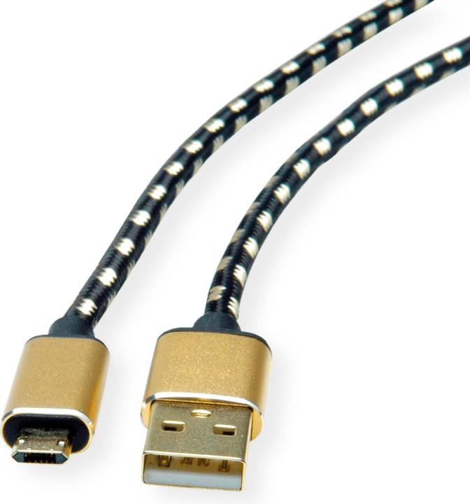 Actual product image Roline Gold USB-A - Micro B (1.80 m, USB 2.0)