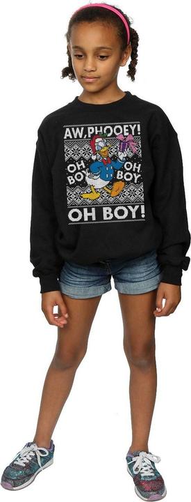 Produktbild Disney Donald Duck Christmas Fair Isle Sweatshirt Mädchen (116)