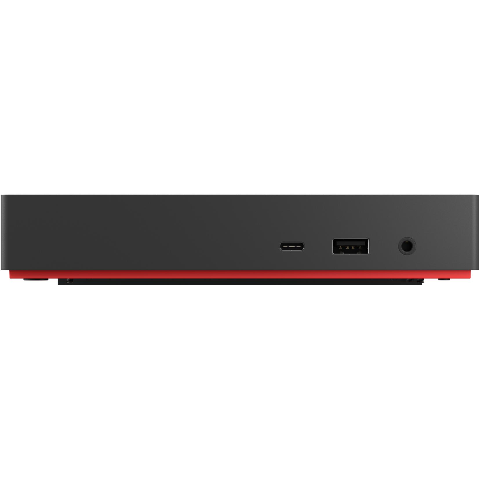 Lenovo ThinkSmart SmartDock 40BN0135EU Black (USB-C, 11 Ports), Dockingstation + USB Hub, Schwarz