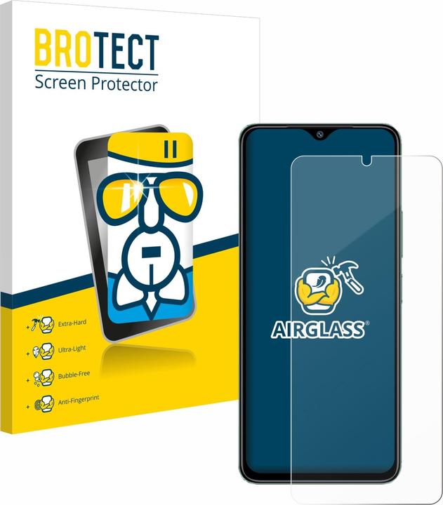 Immagine prodotto BROTECT Pellicola di vetro antiproiettile AirGlass (1 pz., Xiaomi Redmi A3)