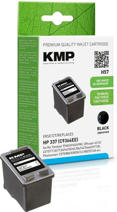 KMP H57 Tintenpatrone kompatibel mit HP C 9364 EE (BK)