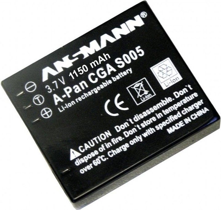 Image du produit Ansmann Panasonic CGA-S005 Batterie rechargeable (Batterie)