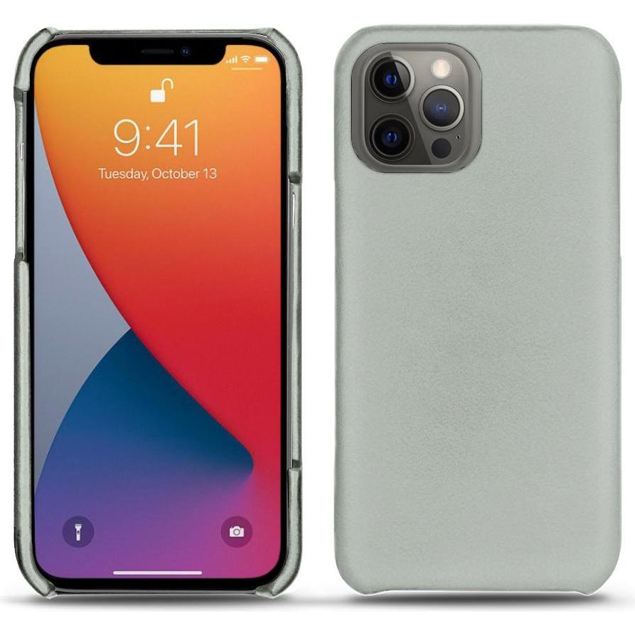 Noreve Lederschutzhülle (Apple iPhone 13 Pro Max), Smartphone Hülle, Grau