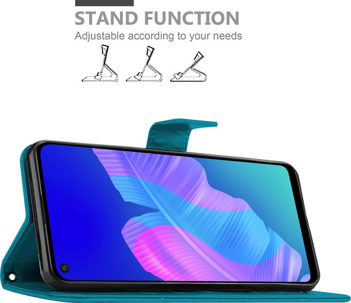 Produktbild Cadorabo Flower Book Cover (Huawei P40 Lite E)