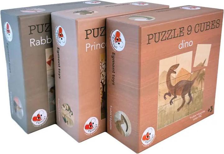 Actual product image Egmont Dino cube puzzle (9 pieces)