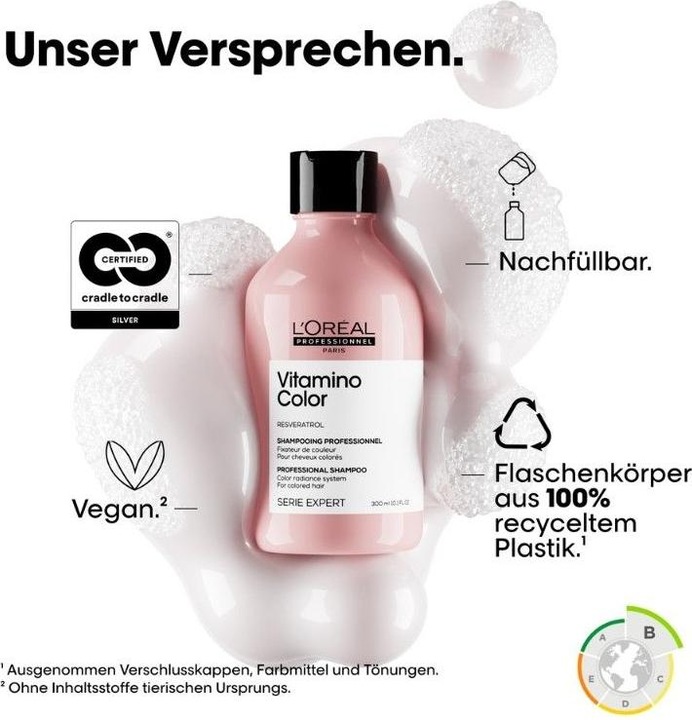 Image du produit L'Oréal Professionnel Serie Expert Vitamino Color (300 ml, Shampoing liquide)