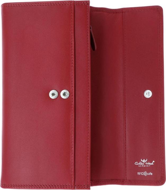 Actual product image Golden Head Polo wallet RFID leather 19.5 cm