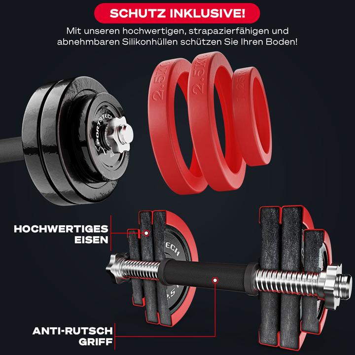 Immagine prodotto Sportstech AH300 (8 x 2,5 kg, 4 x 1,25 kg)