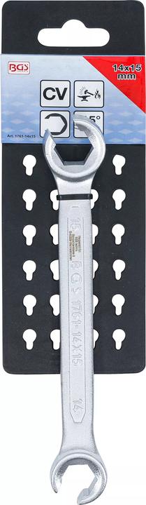 Produktbild BGS Offener Doppel-Ringschlüssel SW 14 x 15 mm (14 mm, 15 mm)