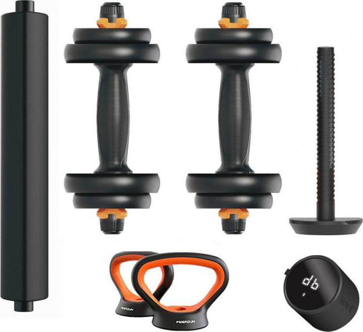 Immagine prodotto FED Xiaomi 10 kg Manubrio + Bilanciere + Kit Kettlebell V2 + Sensore