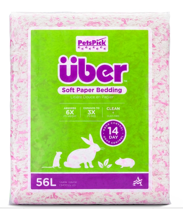 Actual product image Über Soft Paper Bedding 56l Pink/White - (45064) (Bedding)