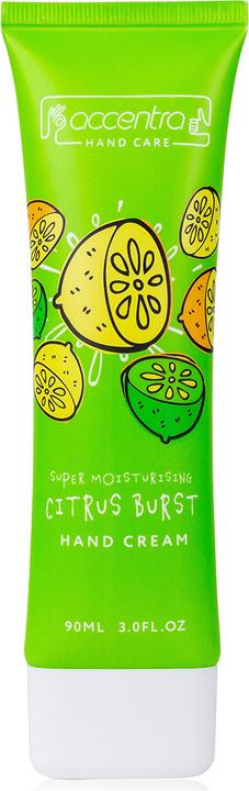 Actual product image Accentra Hand cream HAND CARE COLLECTION in tube, 90ml, design: citrus, fragrance: citrus, colour: green