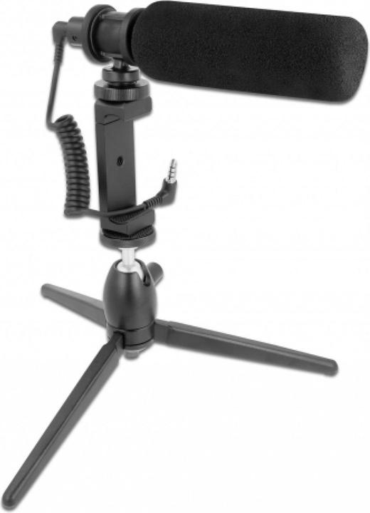 Actual product image Delock Microphone USB Vlog Shotgun Set for Smartphones, DSLR Cameras