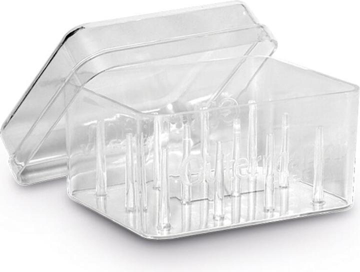 Actual product image Gütermann Gtermann sewing thread box, for 12 bobbins, transparent