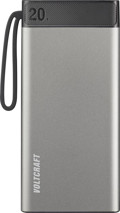 Image du produit Voltcraft PB-20-PD3.0 Powerbank 20000 mAh Power Delivery LiPo Gris-Noir (20000 mAh, 74 Wh)