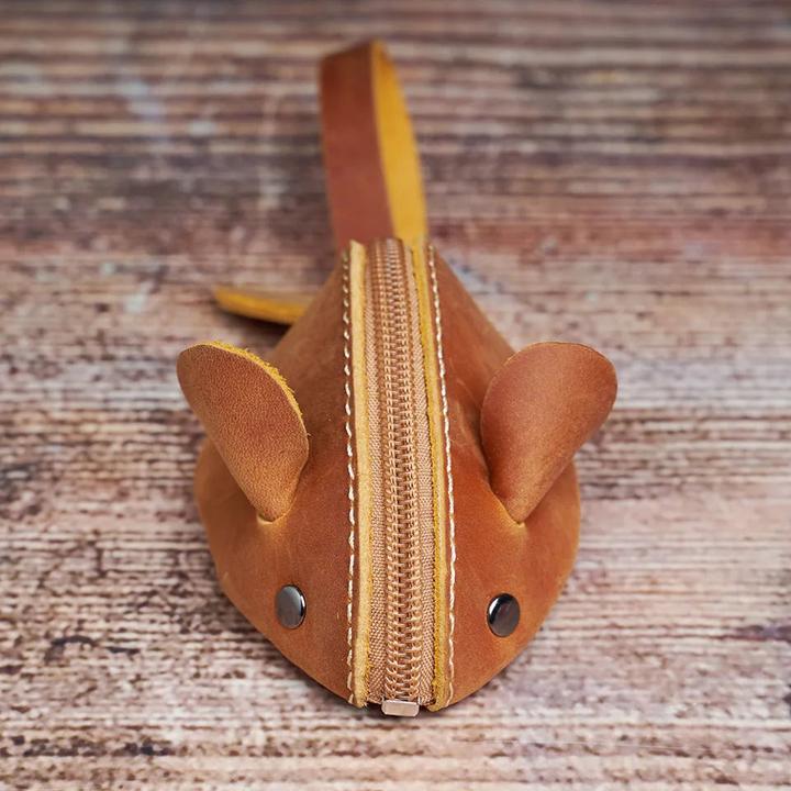 Produktbild Only-Bags.Store Vintage Mini Mini Münze Brieftasche Echtes Leder Kleine Brieftasche Maus Aufbewahrungstasche