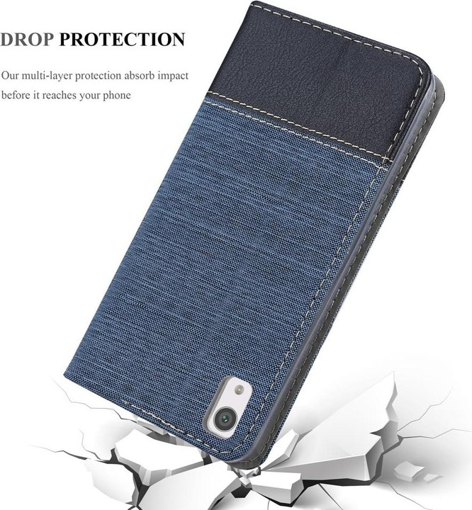 Produktbild Cadorabo Book Jeans Optik Cover (Sony Xperia XA1)