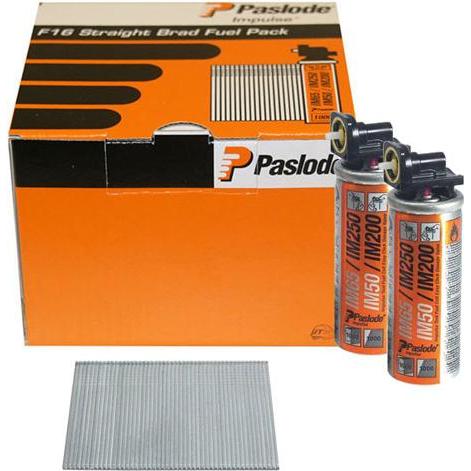 Paslode, Chiodi, Finishing Nagel F16X50 Edelstahl A2 3m µ ve / u003D2000+2 Gas IM65 - 921595 (2000 pz., 50 mm)