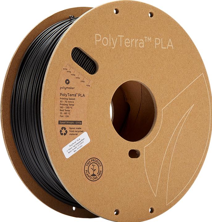 Productafbeelding Polymaker PolyTerra (PLA, 1.75 mm, 1000 g, Geel)