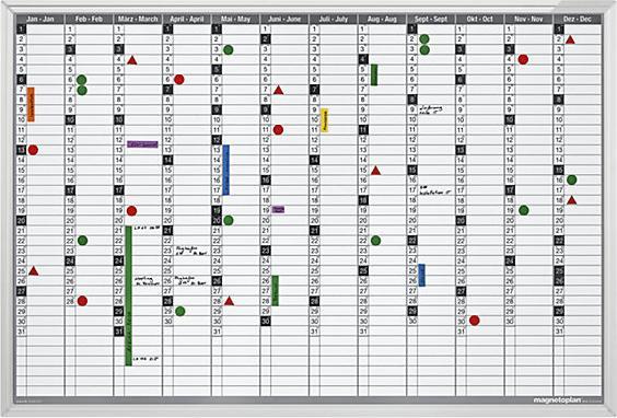 Actual product image Magnetoplan annual planner (120 x 90 cm)