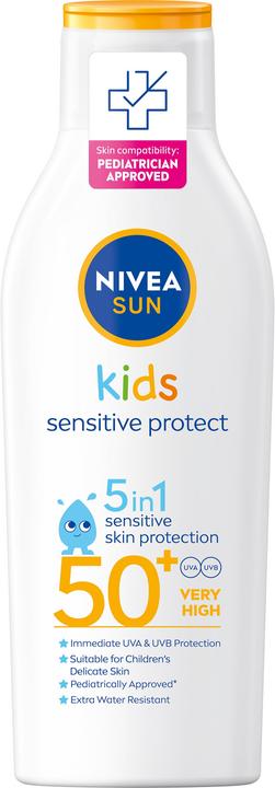 NIVEA Kids Sensitive Sun Lotion SPF 50+ (Suntan cream, SPF 50+, 200 ml)
