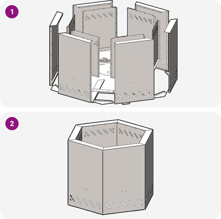 Produktbild vidaXL Outdoor Feuerplatz (48 cm)