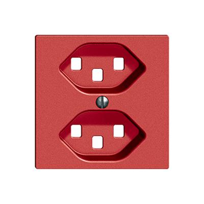 Actual product image Feller Cover set socket 2xT23 berry