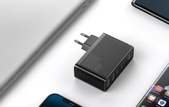 Actual product image Baseus GaN2 Pro Quick Charger (100 W, 4 ports)