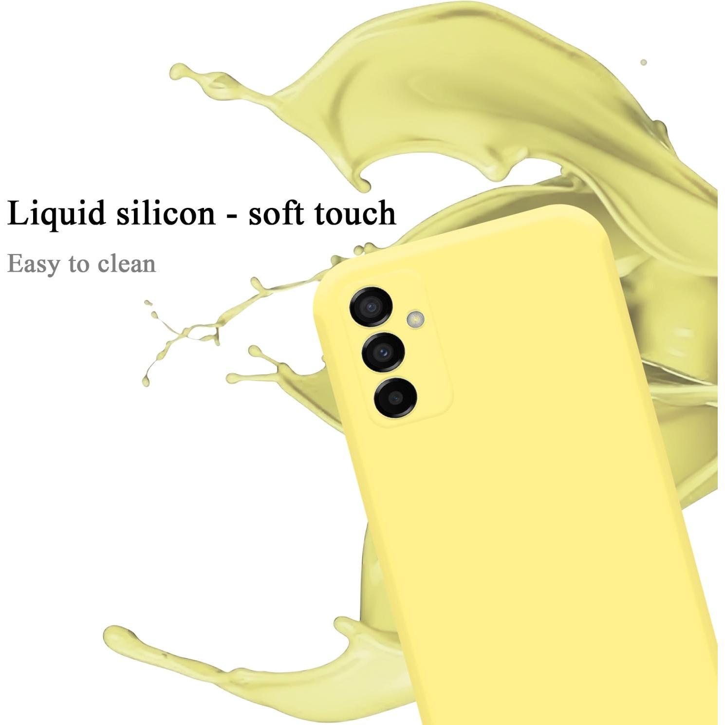 Thumbnail - Cadorabo TPU Liquid Silicone Case Hülle für Samsung Galaxy M23 5G (Samsung Galaxy M23 5G), Smartphone Hülle, Gelb