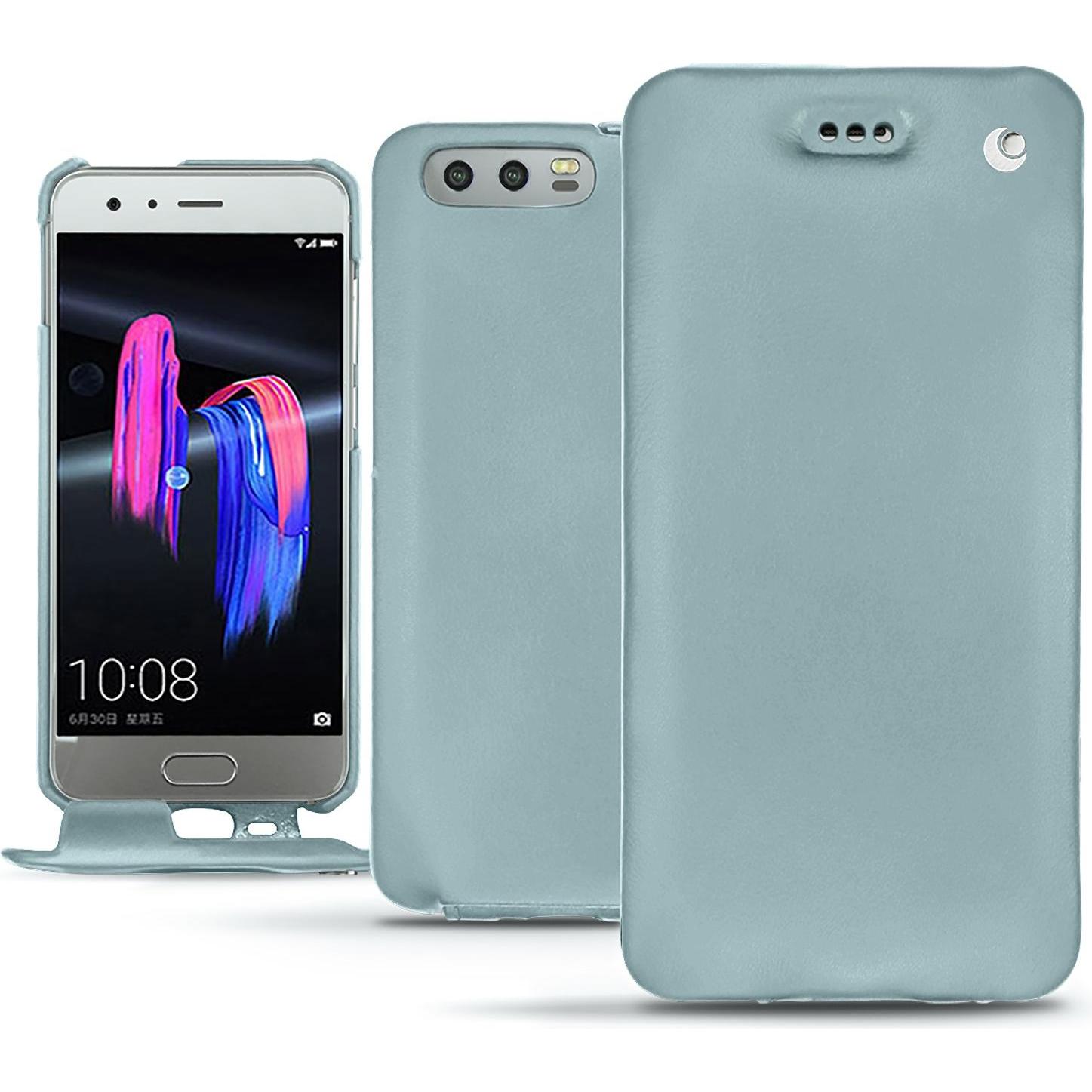 Noreve Lederschutzhülle vertikal (Honor 9), Smartphone Hülle, Blau