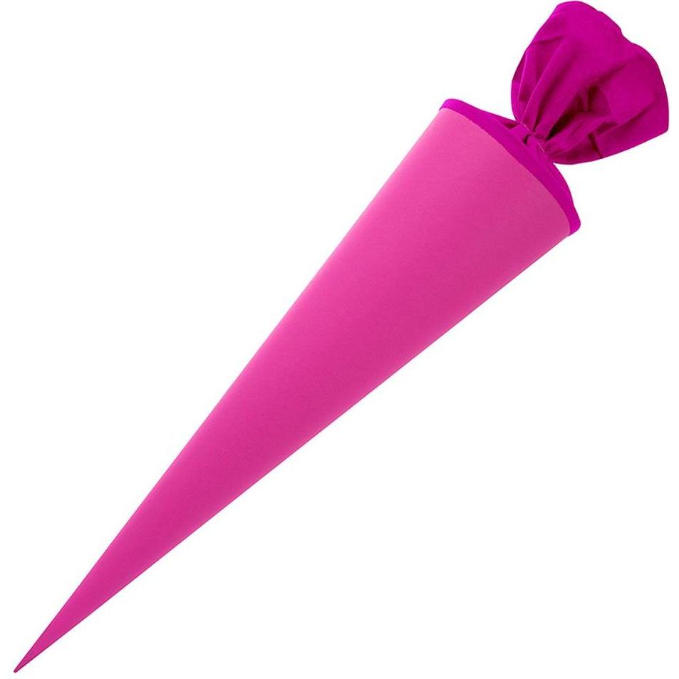 Goldbuch, Schultüte, Bastelschultüte rund 70 cm pink mit Filzverschluss (70 cm)
