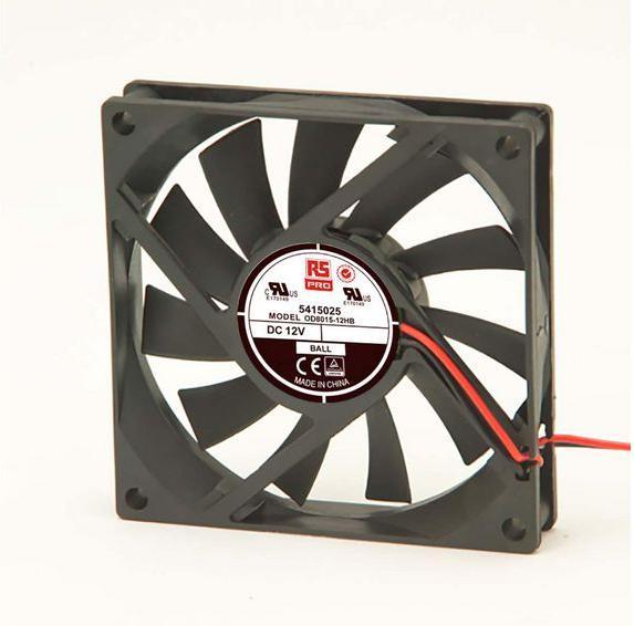 Produktbild RS PRO Lüfter 80x80x15mm 12VDC 2,3W 52,7m³/h (80 mm)
