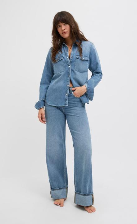 Actual product image JJXX Jxtokyo Wide Fold Hw Jeans R254 Dnm Sn (W28/L30)