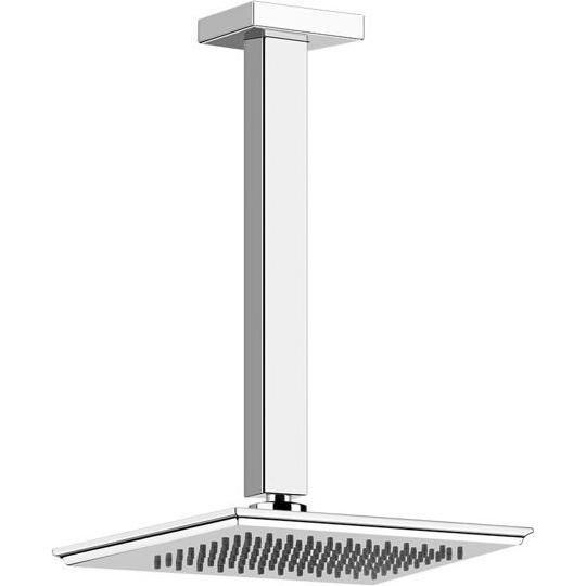 Gessi, Duschbrause, Eleganza Kopfbrause, 1/2-Decken-Anschluss mit Kugelgelenk, personalisierter Deckenarm, 46150 (15 l/m...