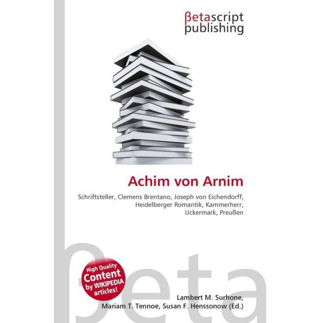 Achim von Arnim, Fachbücher