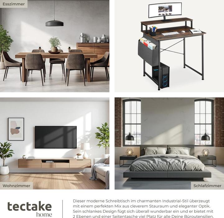 Image du produit tectake Bureau (120 x 60 x 90 cm)