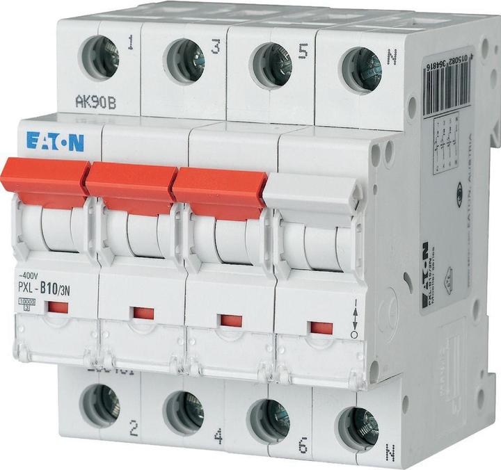 Produktbild Eaton MOE PXL-B10/3N LS-Schalter 10A 3+N-p B-Char