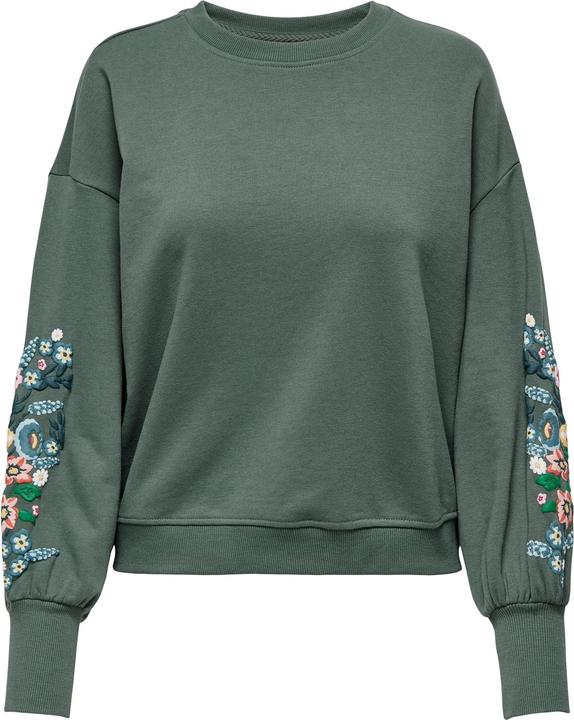 Only Normal geschnitten Rundhals Gerippte Ärmelbündchen Tief angesetzte Schulter Sweatshirt Sweatshirt (XL)