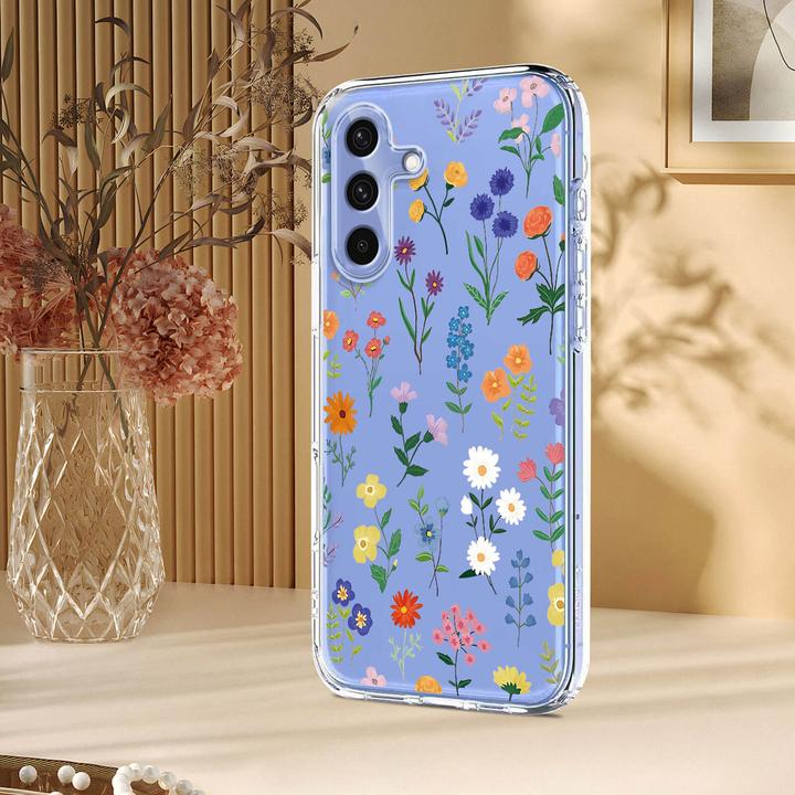 Immagine prodotto Cover-Discount Galaxy S25 FE - Silikon Gummi Hülle Blumen (Samsung Galaxy S25 FE)
