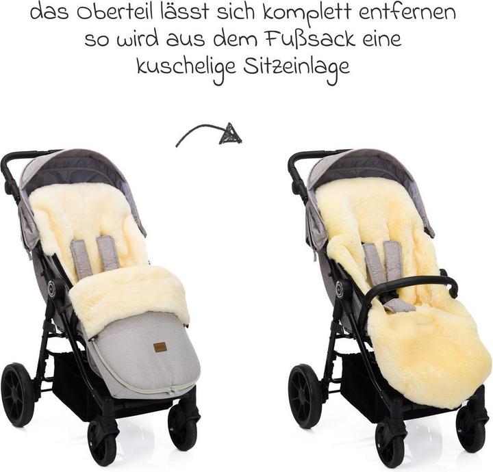 Actual product image Fillikid Fusssäcke für Kinderwagen & Buggys Lammfell-Fusssack Makalu Style für Buggy