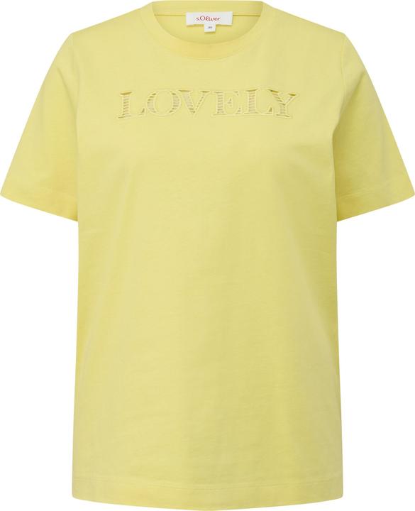 Image du produit S.Oliver T-Shirt Relaxed Fit-Shirt mit Schriftprint aus Lochstickerei (34)