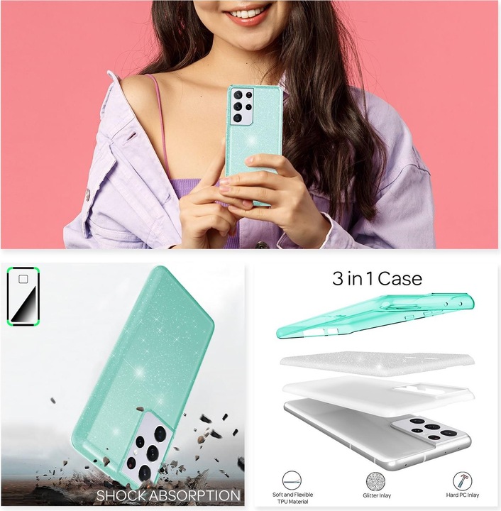 Actual product image Nalia Mobile phone cover (Samsung Galaxy S21 Ultra)