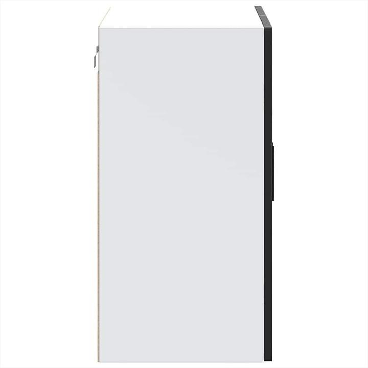 Image du produit VidaXL Armoire suspendue de cuisine avec porte vitrée Porto Noir Armoire murale de cuisine (80 x 31 x 60 cm)